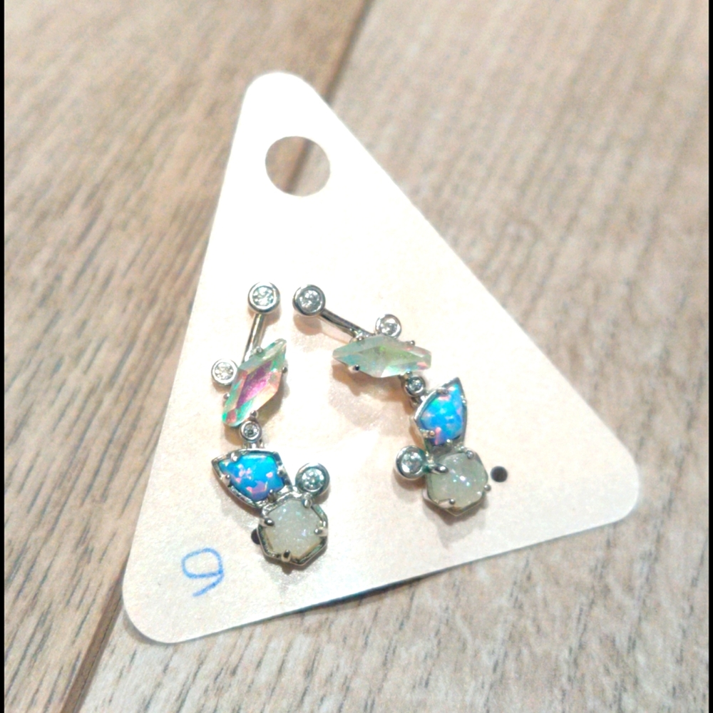Kendra Scott® Blue Crawler Earrings